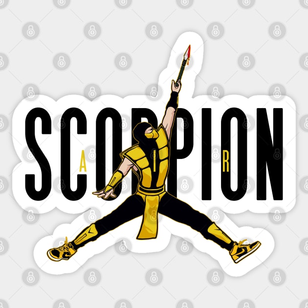 AIR SCORPION Sticker by cabelomaluco